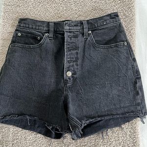 AF curve love high rise jean shorts